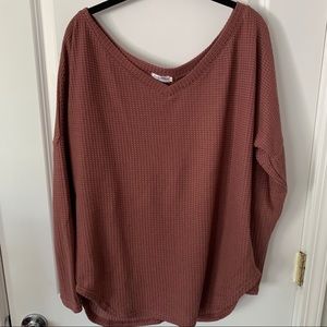 Off the Shoulder Sweater - Long Sleeve